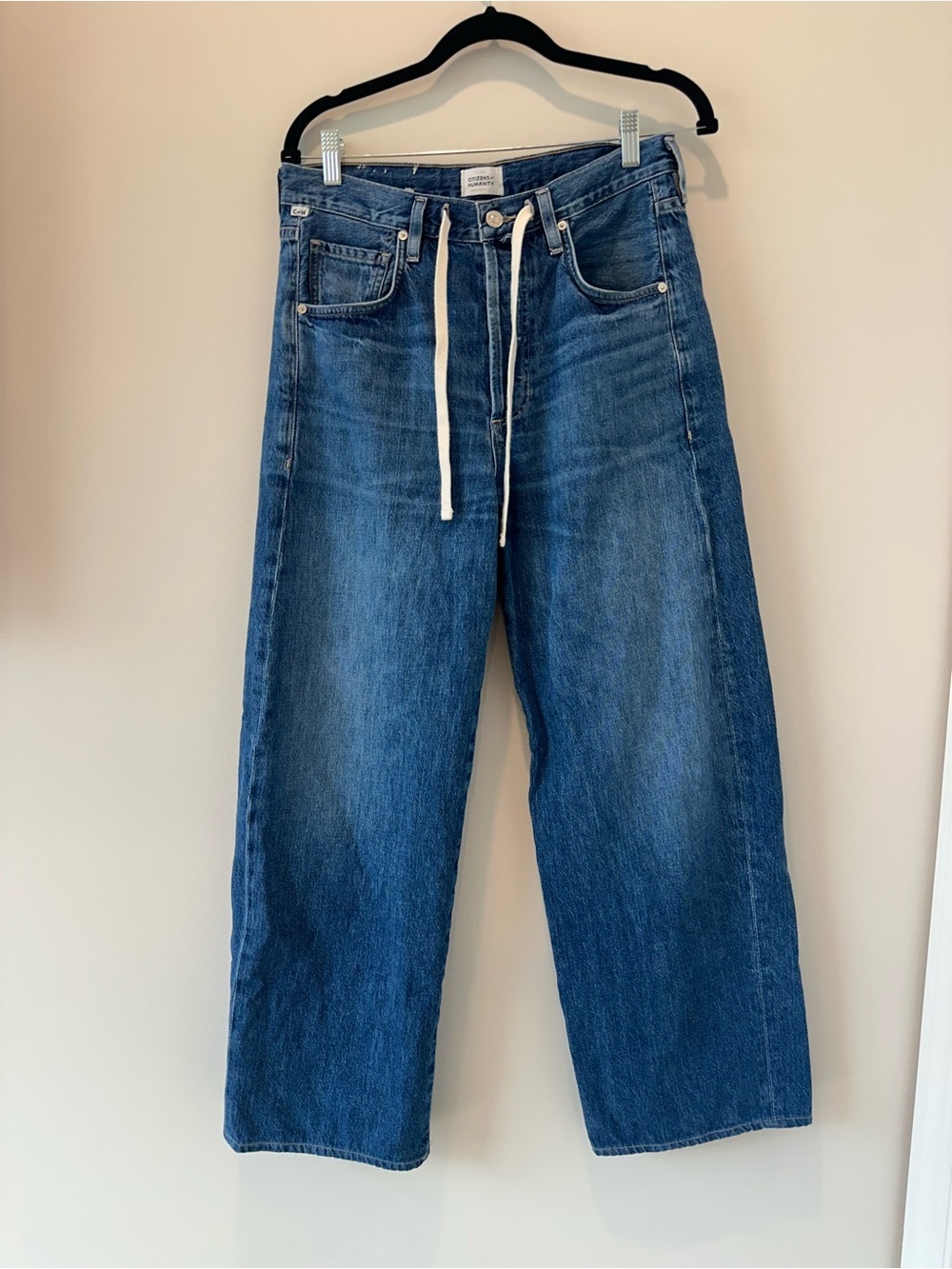Citizens of Humanity Brynn Trouser Jeans in Atlantis Size 27 Drawstring Wide Leg - Picture 5 of 15